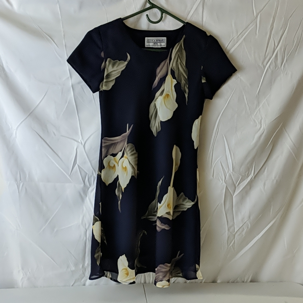 Jessica Howard blue flower dress
